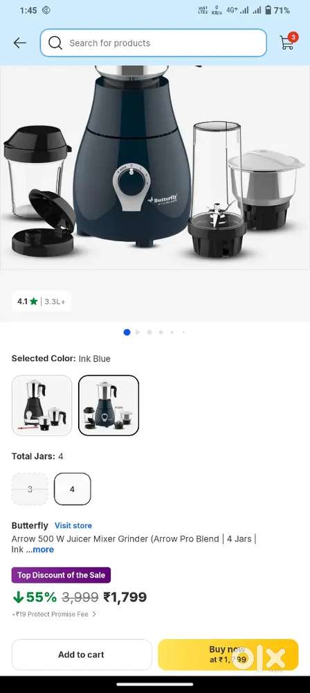 New Butterfly mixer grinder