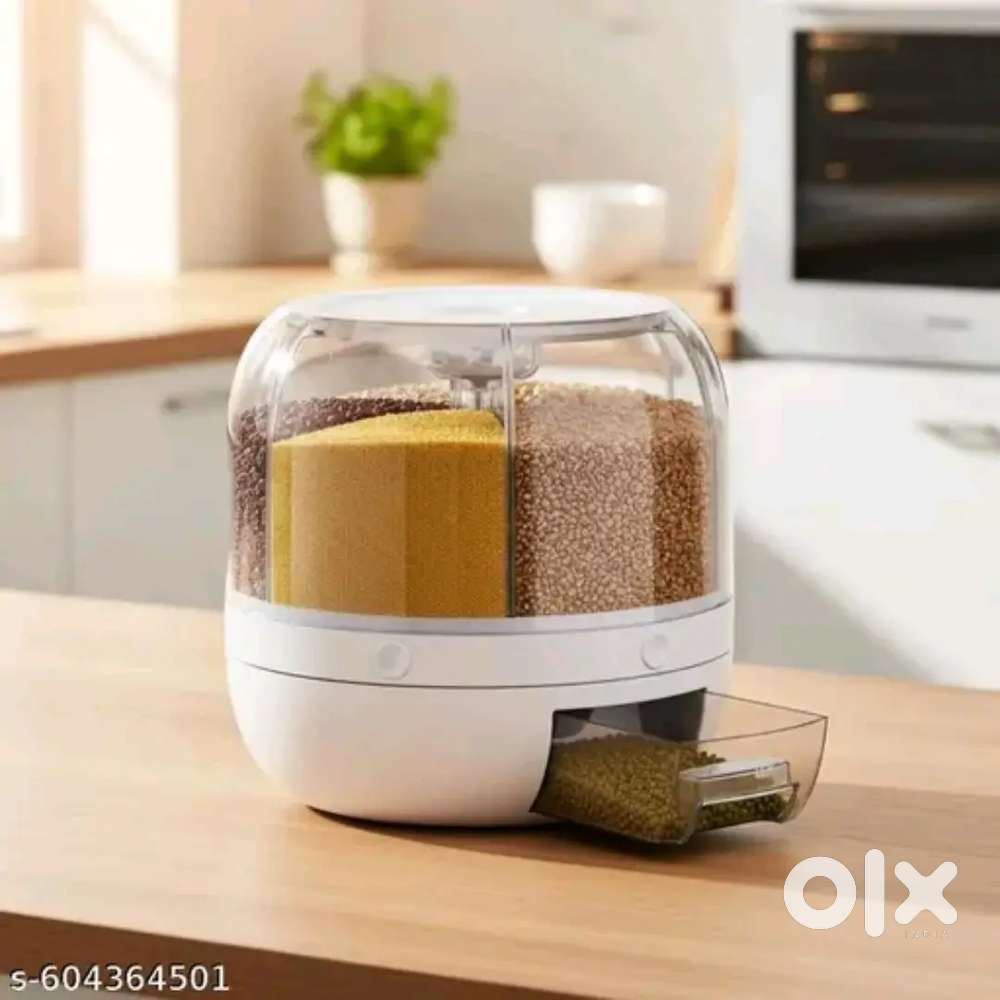 6-Grid Rotating Food Dispenser