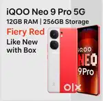 iQOO Neo 9 Pro 5G – 12GB RAM | 256GB Storage Best condition