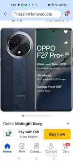 Oppo f27pro plus sealed piece
