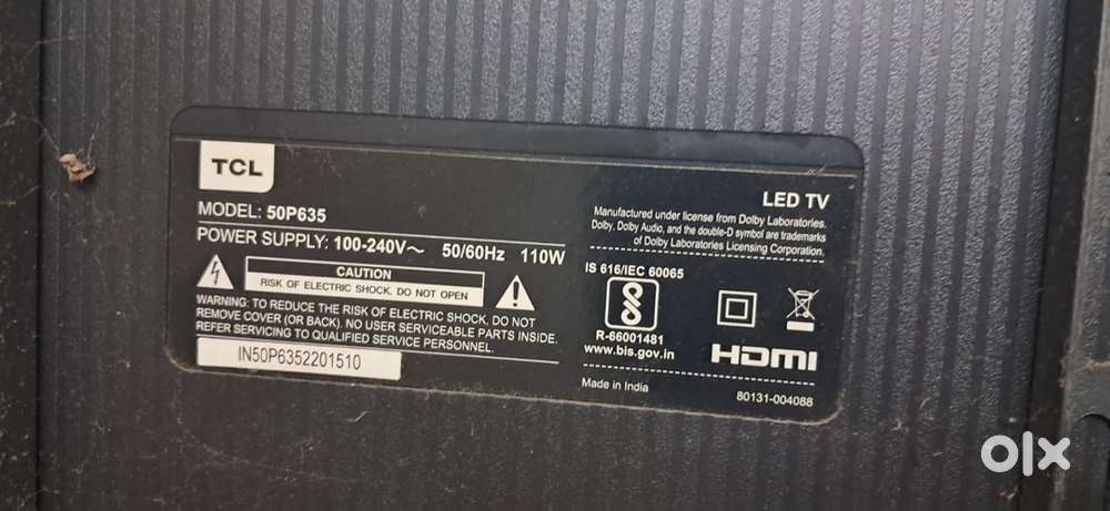 TCL TV 50 inch
