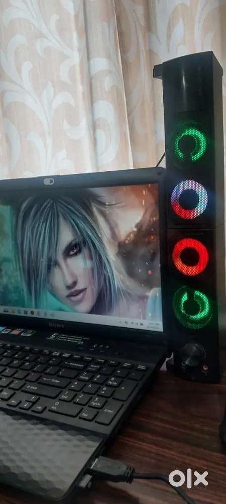 For Gaming Sony Laptop. SSD Gamepad and RGB speakers