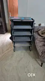 5 level shoe/clothes rack. Strong & durable frame with Wheels.