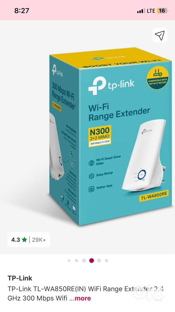 Tp link n300 WiFi extender router