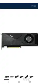 ASUS Turbo RTX 3090 Graphics Card (RTX3090-24G) 24 GB GDDR6X Non LHR