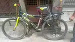 Green black bike