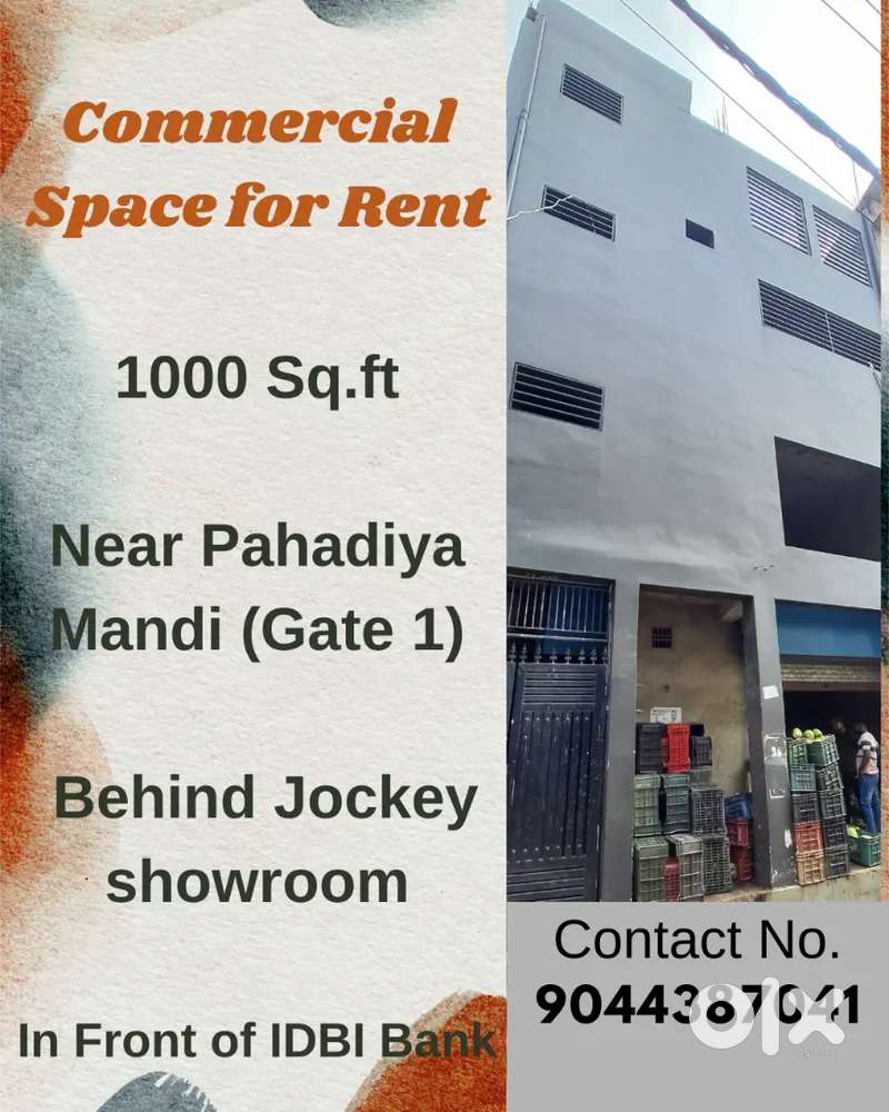 Commercial property, contain 3 floors, each floor 300 sq.feet