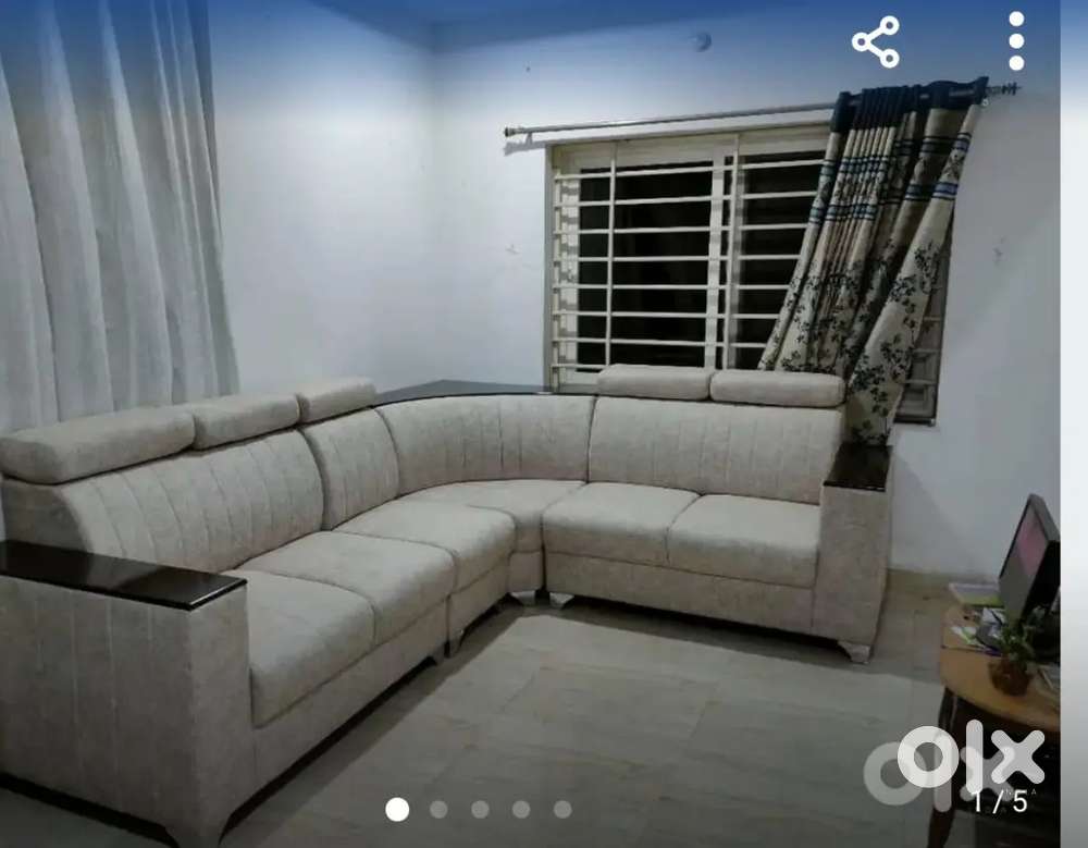 CARNER L SHAPE SOFA,COMPUTER TABLE, AIR COOLER