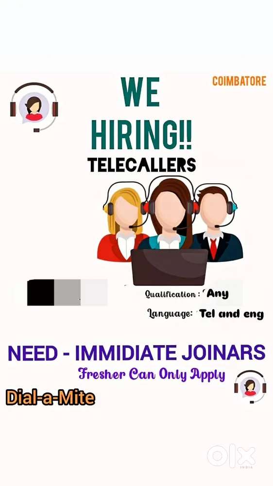 TELECALLING AND BACK OFFICE EXECUTIVE