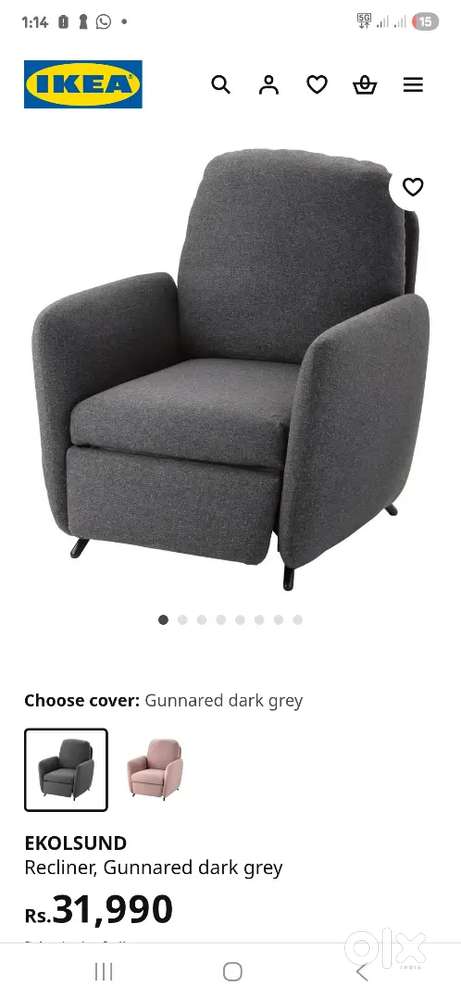 Recliner Dark Grey - IKEA