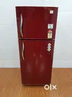 £*|•|¥ RED COLOUR 2 DOOR FRIDGE USED ONE AVAILABLE FREE DELIVERY