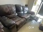 Home center recliner leather