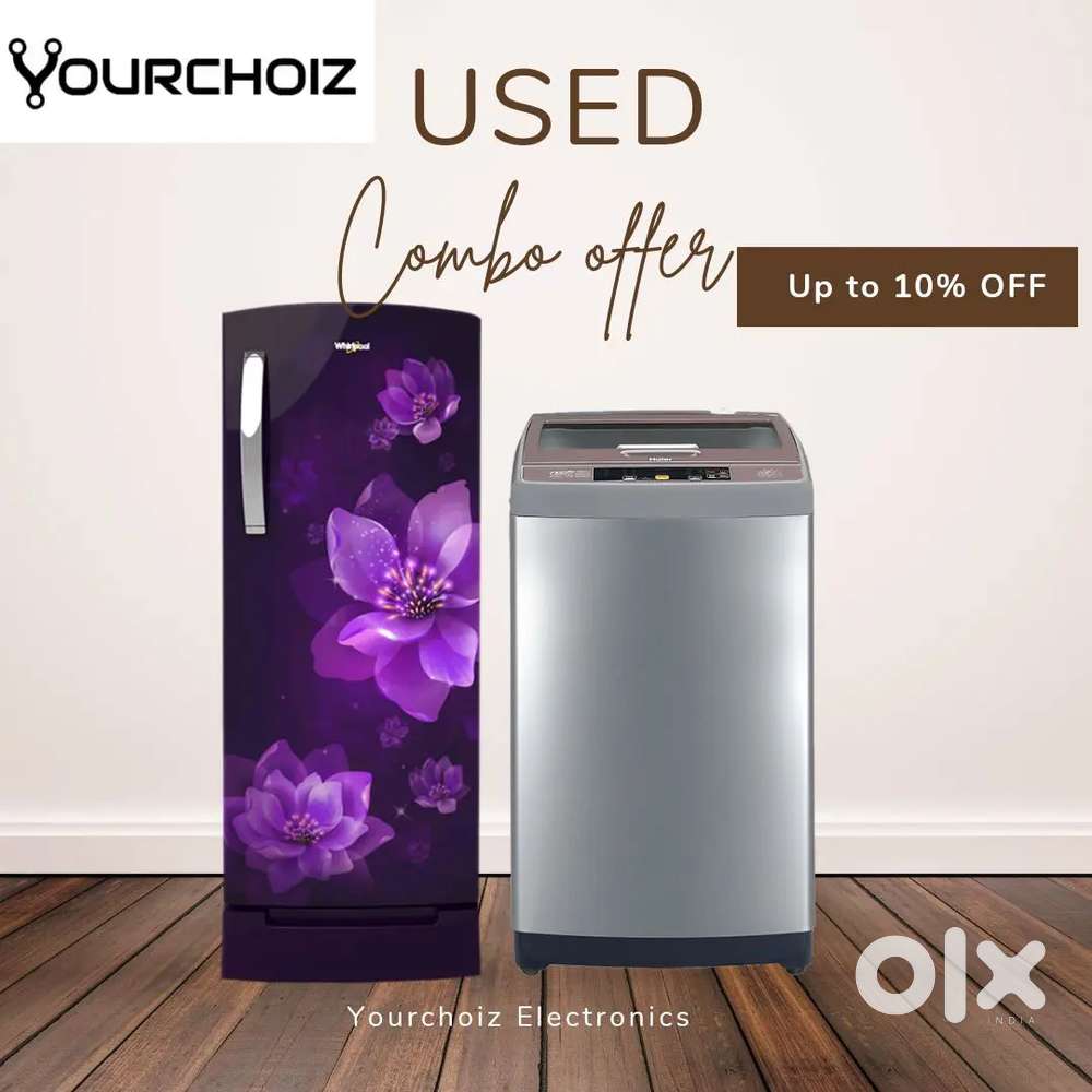 Combo deal refrigerator+washing machine/working perfectly