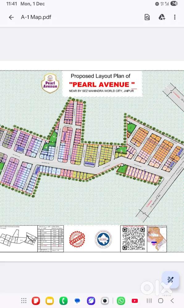 Pearl Avenue SEZ Jaipur Plots – 16950 PSY – JDA Approved – Jamidara Gr