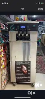 Softy ice cream machine