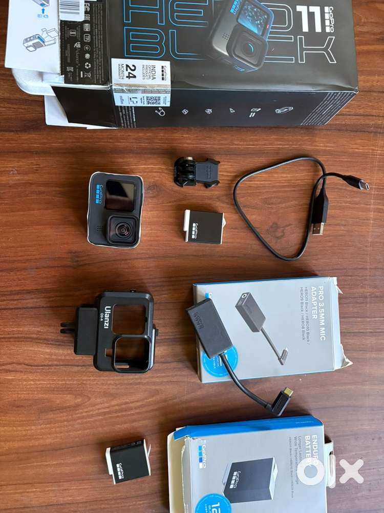 GoPro Hero 11 with 18months warranty, extra battery and Mic adapter.