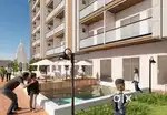 2bhk low rise Gated society flats with club swimming pool gym temple p