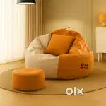 XXXL Bean Bag covers with Pillow and Foot stool