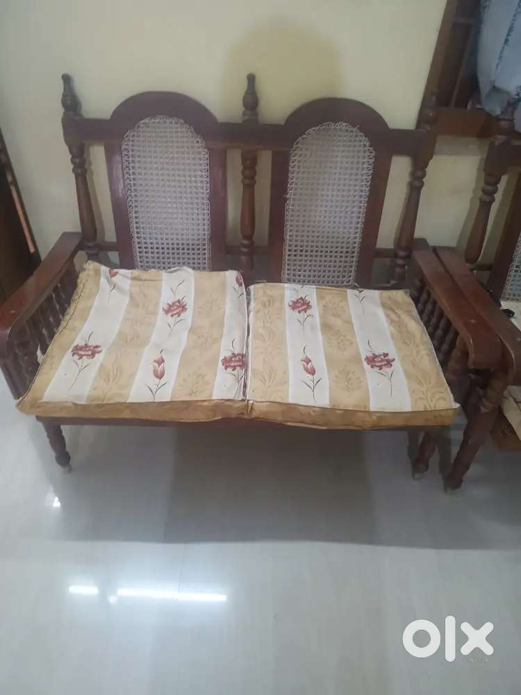 Sell Wooden  4 seater sofa at reasonable price