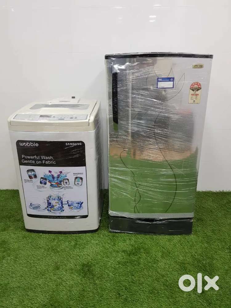 @Samsung Air turbo Washing machine & Godrej stell finish refrigerator