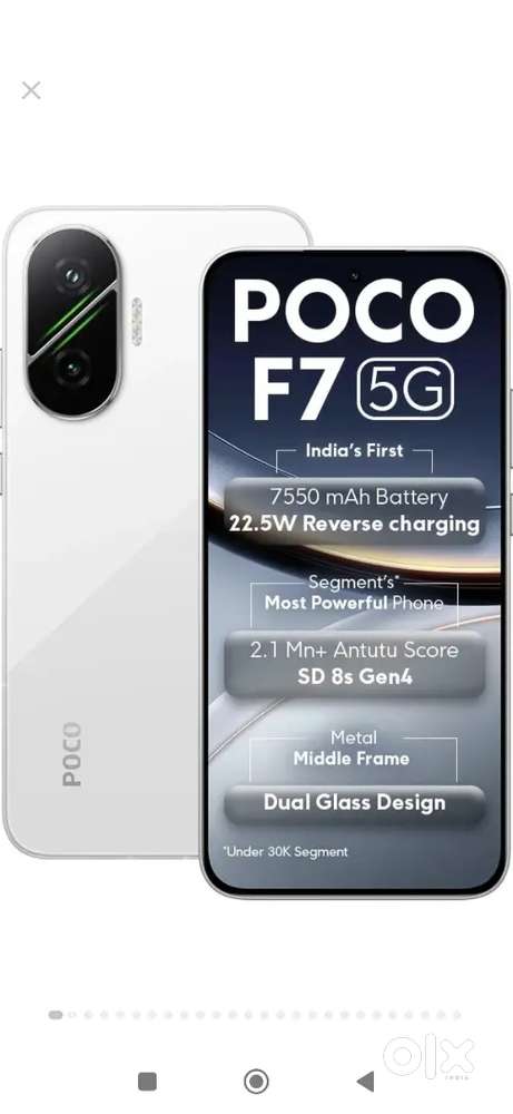 Poco F7 12gb 512gb frost white. Brand new condition