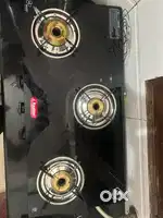 Gas stove 3 burnner auto ignition