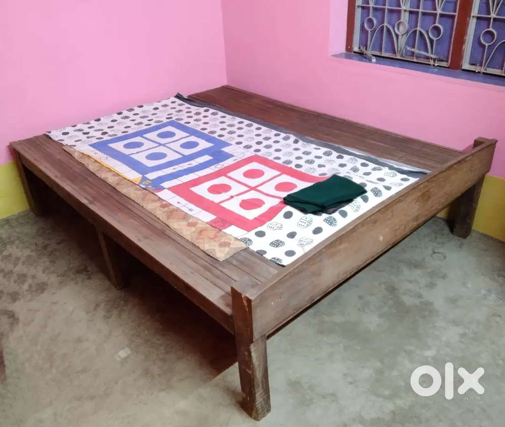Wooden Bed King Size (Chowki)