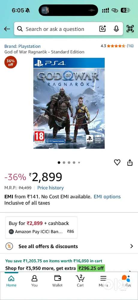 God of War Ragnarok Ps4 & Horizon Forbidden West Ps4