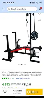 20 in 1 bench full heavy duty Gym equipment, ૨o ઇન ૧ બેન્ચ