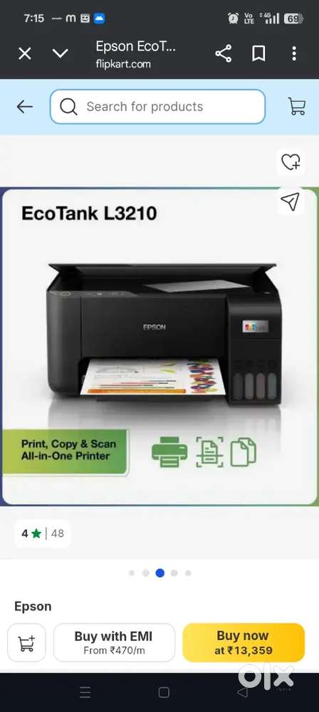 Epson 3210 brand new condition