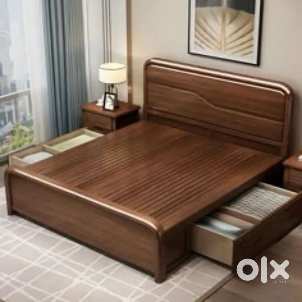 Today bigg discount buy new double bed with box 7050 EMI Available