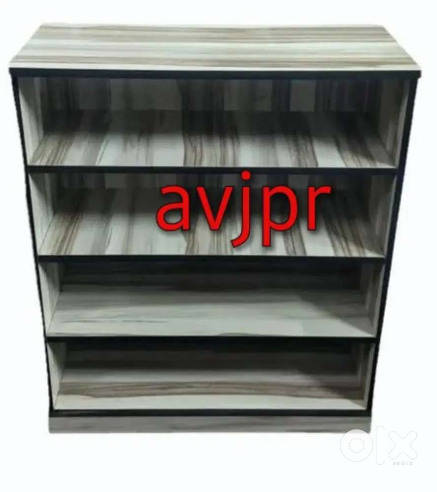 New open wooden cabinet file rack multipurpose shoes rack