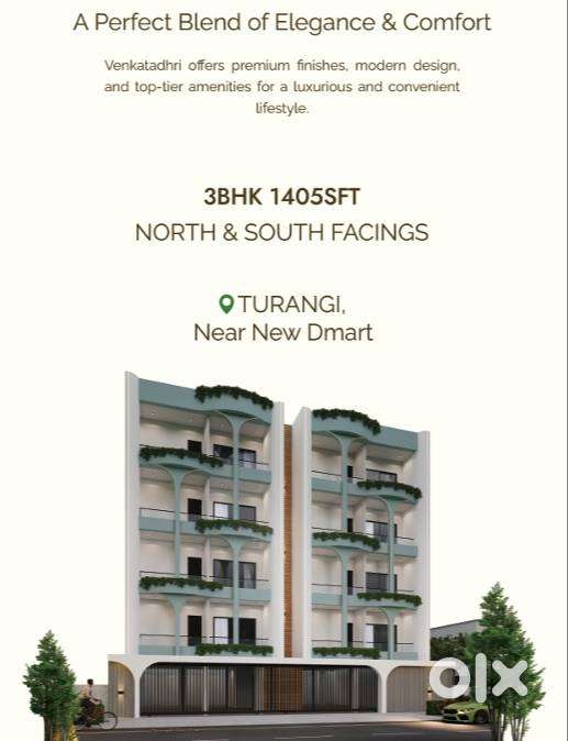 Brand New /3BHK Flat  Prime Location  Direct Owner