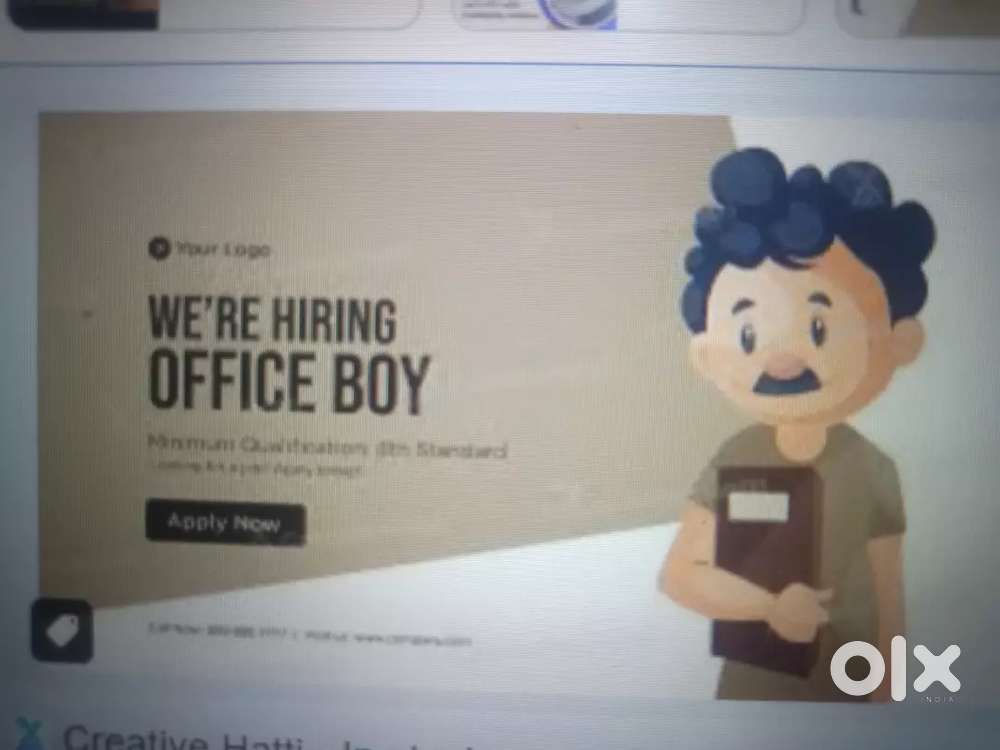 Office boys required