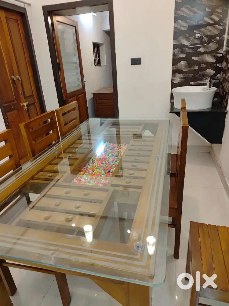 Semi furnished House for rent 100m from bus stop.