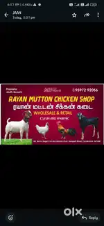 Mutton and chicken cutting