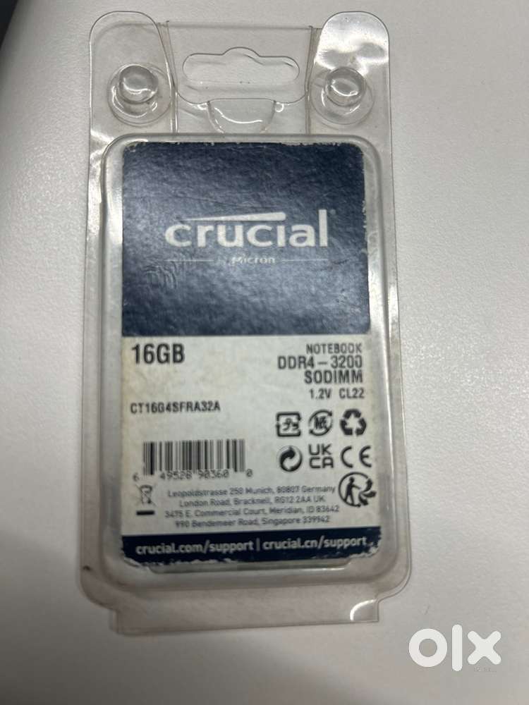 Crucial Laptop RAM 16 GB DDR4