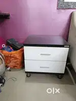 One years old sofa with said table