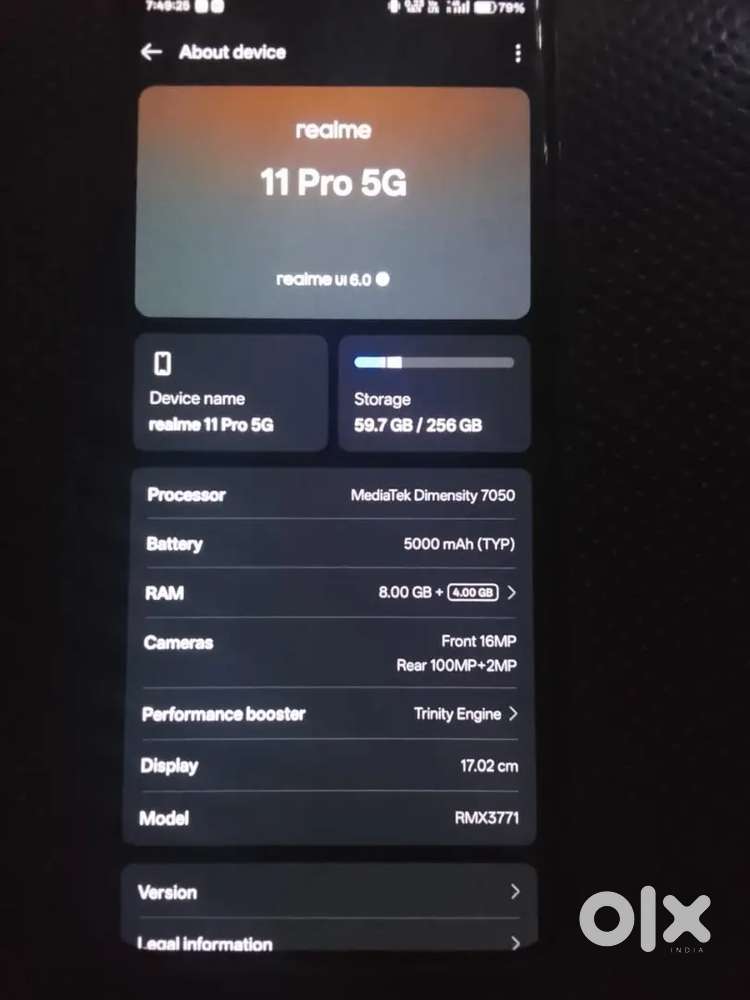 Realme 11 pro 5g 8 256