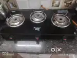 Three burner glass top Prestige Lpg Gas Stove