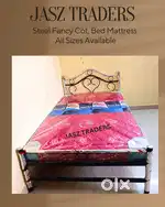 #Metal Fancy Steel Cot Hostel Bed Cot Mattress Available#