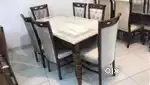 6 chair dinning table with designing chair with comfortable sitting