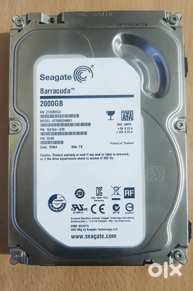 SEAGATE 2TB  Barracuda 6-Gb/s Hard Drive