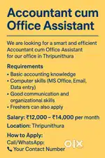 Accountant cum Office Assistant - Ernakulam