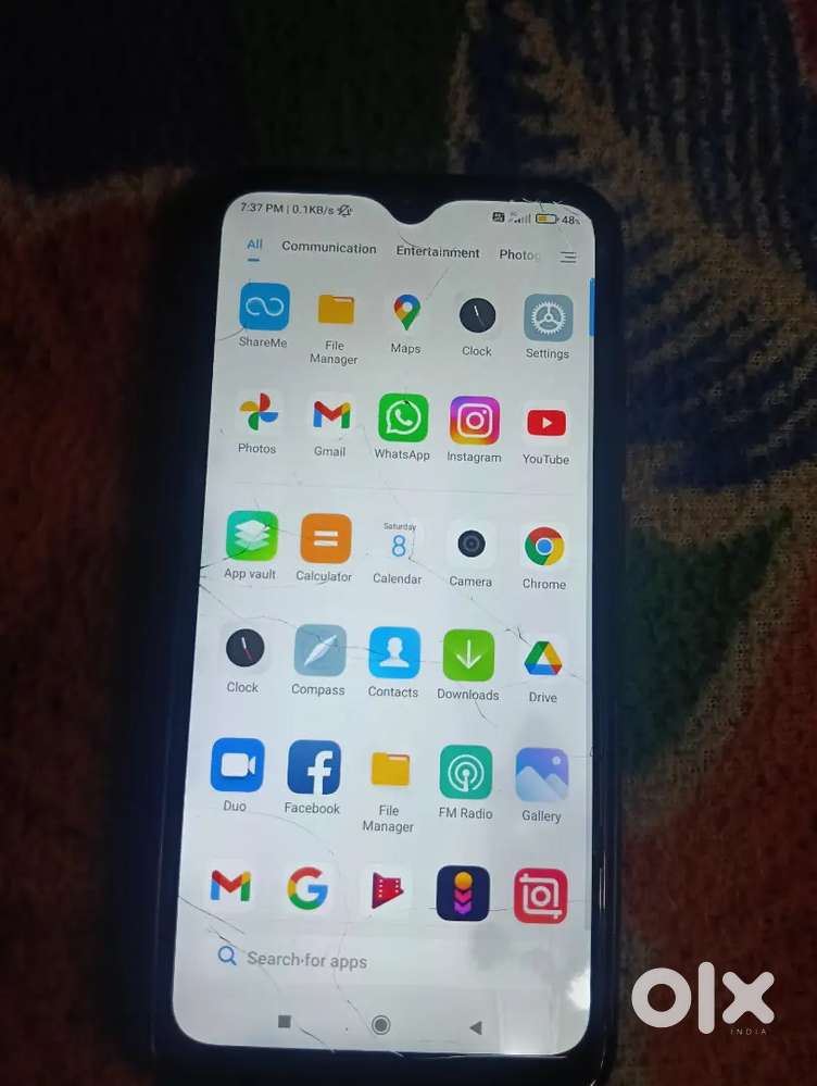 Redmi note 8 mobile with charger box available