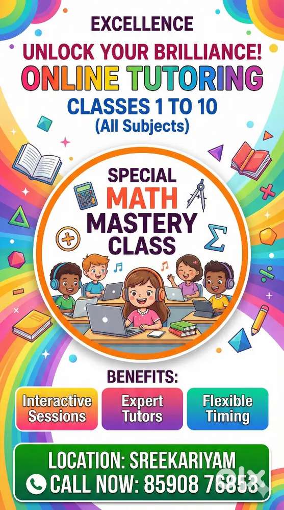 We provides best online tutions for 1st to 10th standard students