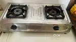 Gas stove with copper burners