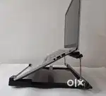 Wooden & height adjustable laptop stand for desk. New