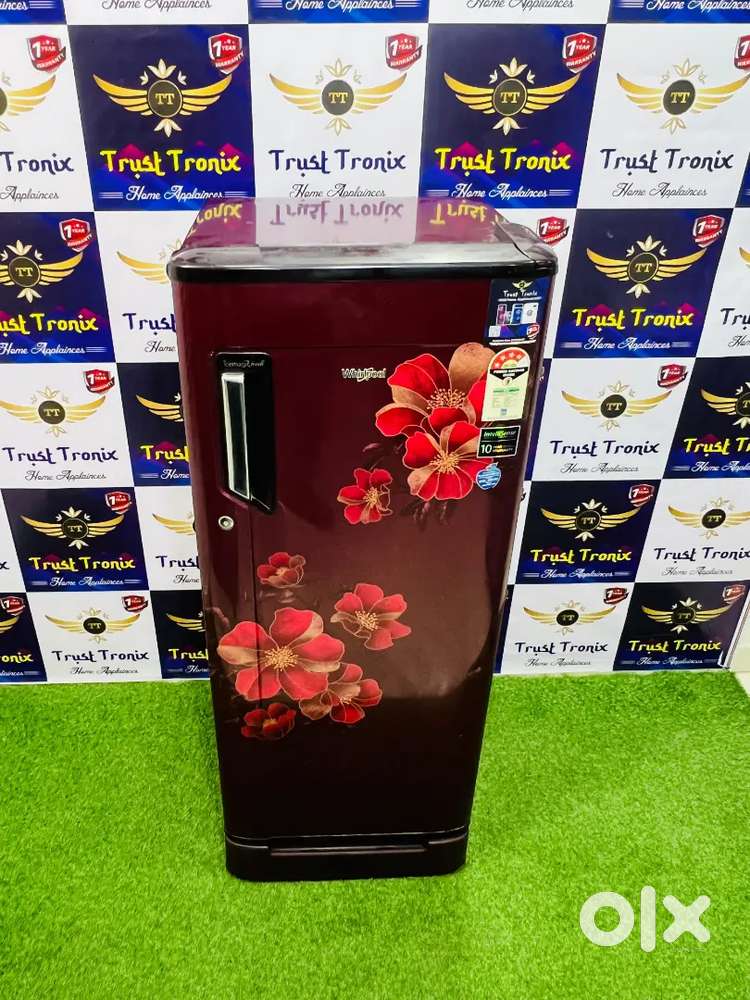 Red hot 210ltr whirlpool single door fridge