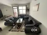 7 seater Sofa with glass center table